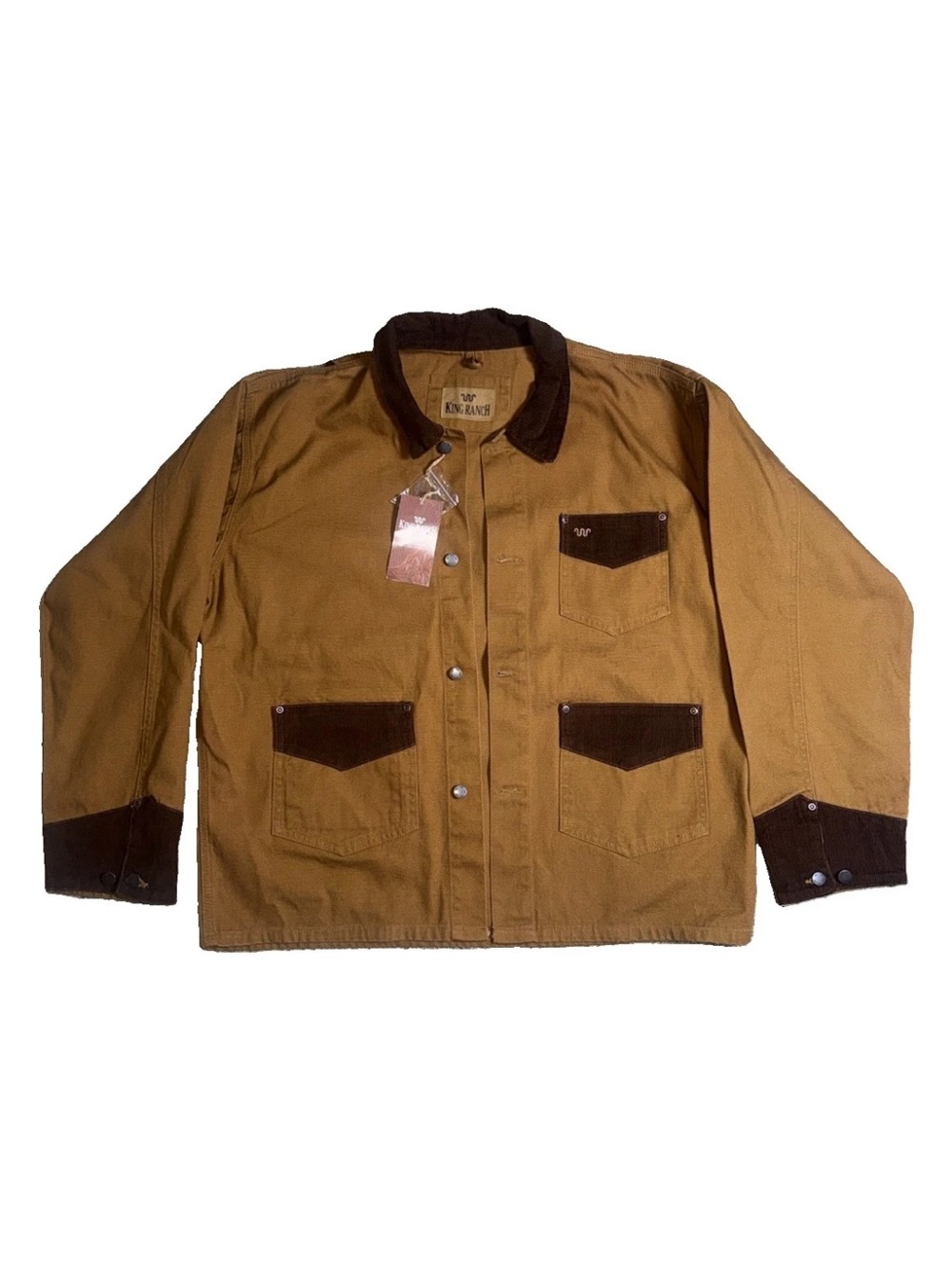 King Ranch KR-7 Rugged Wear Canvas Chore Jacket Men’s M NWT Discontinued Western